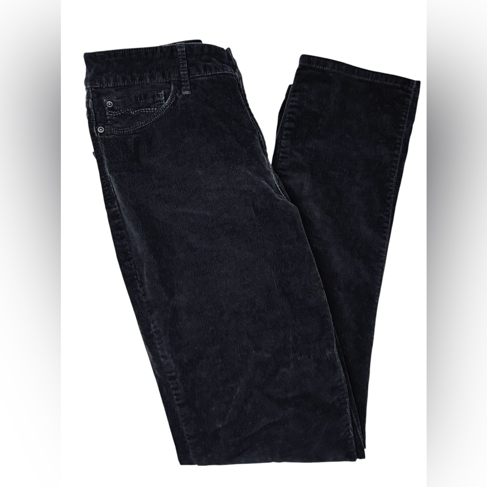 NYDJ Samantha Slim Black Corduroy Pants
